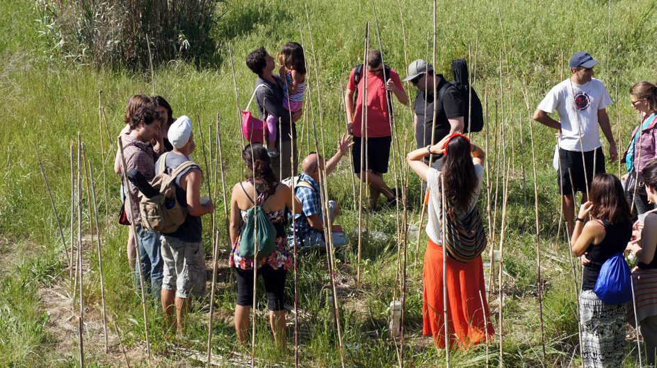 a la fiesta de Can masdeu, visita passaje en la espiral - Pour la fête de Can masdeu, visite de la spirale 9.05.2015